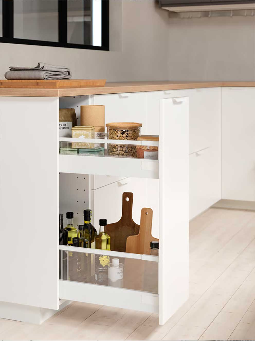 VEDDINGE matt white kitchen