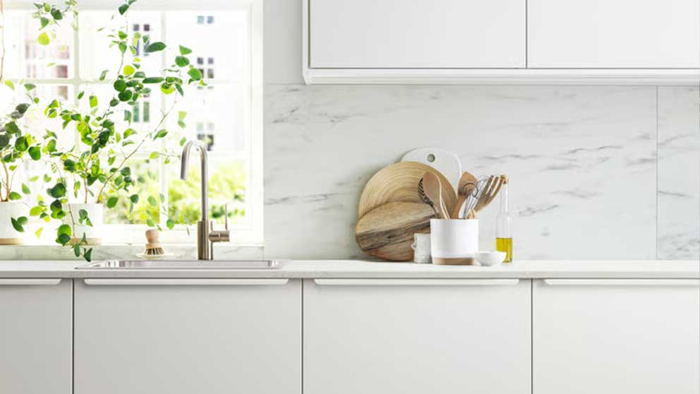 VEDDINGE matt white kitchen