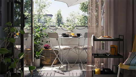 How to decorate a small outdoor space 
