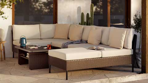 A modern outdoor space turned into an elegant family zone, all year round