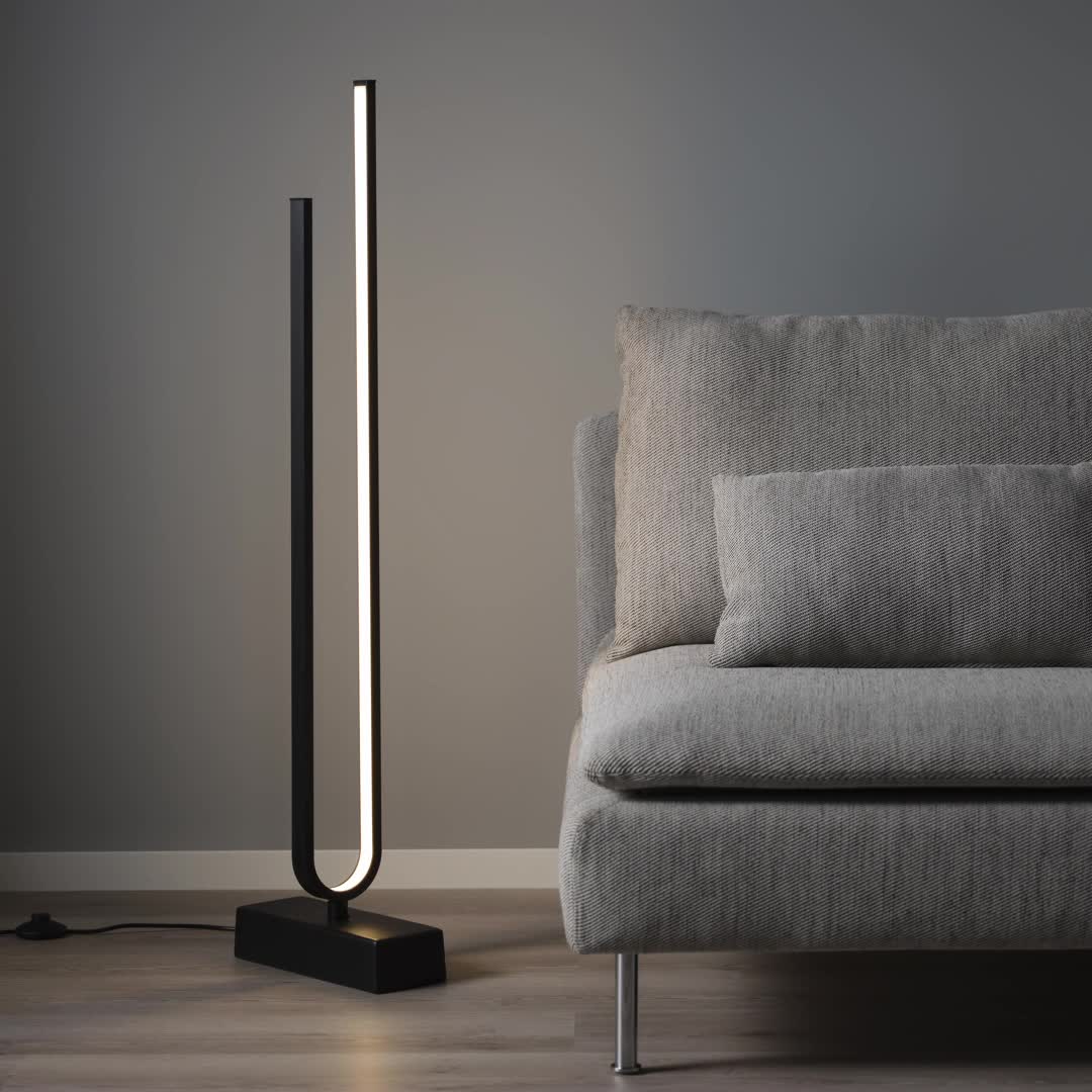 ◆IKEA PILSKOTT LED フロアランプ　ピルスコット　スマート　◆ IKEA PILSKOTT ピルスコットLEDフロアランプ, スマート ブラック