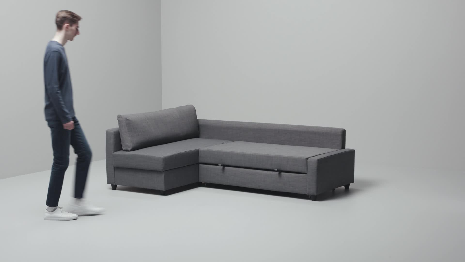 IKEA FRIHETENフリーヘーテン / KLAGSHAMNクラーグスハムン FRIHETEN / KLAGSHAMN sleeper sectional,3 seat w/storage, Faringe